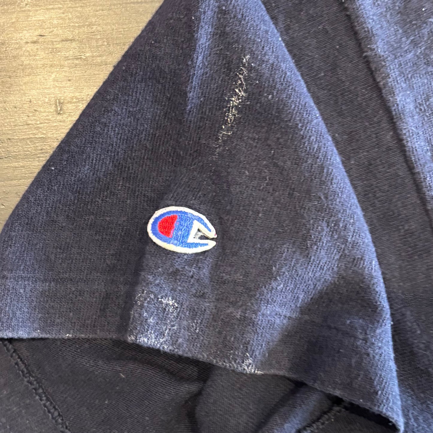 90's Champion UC DAVIS カレッジTシャツ ネイビー (L)/A6932T-SO