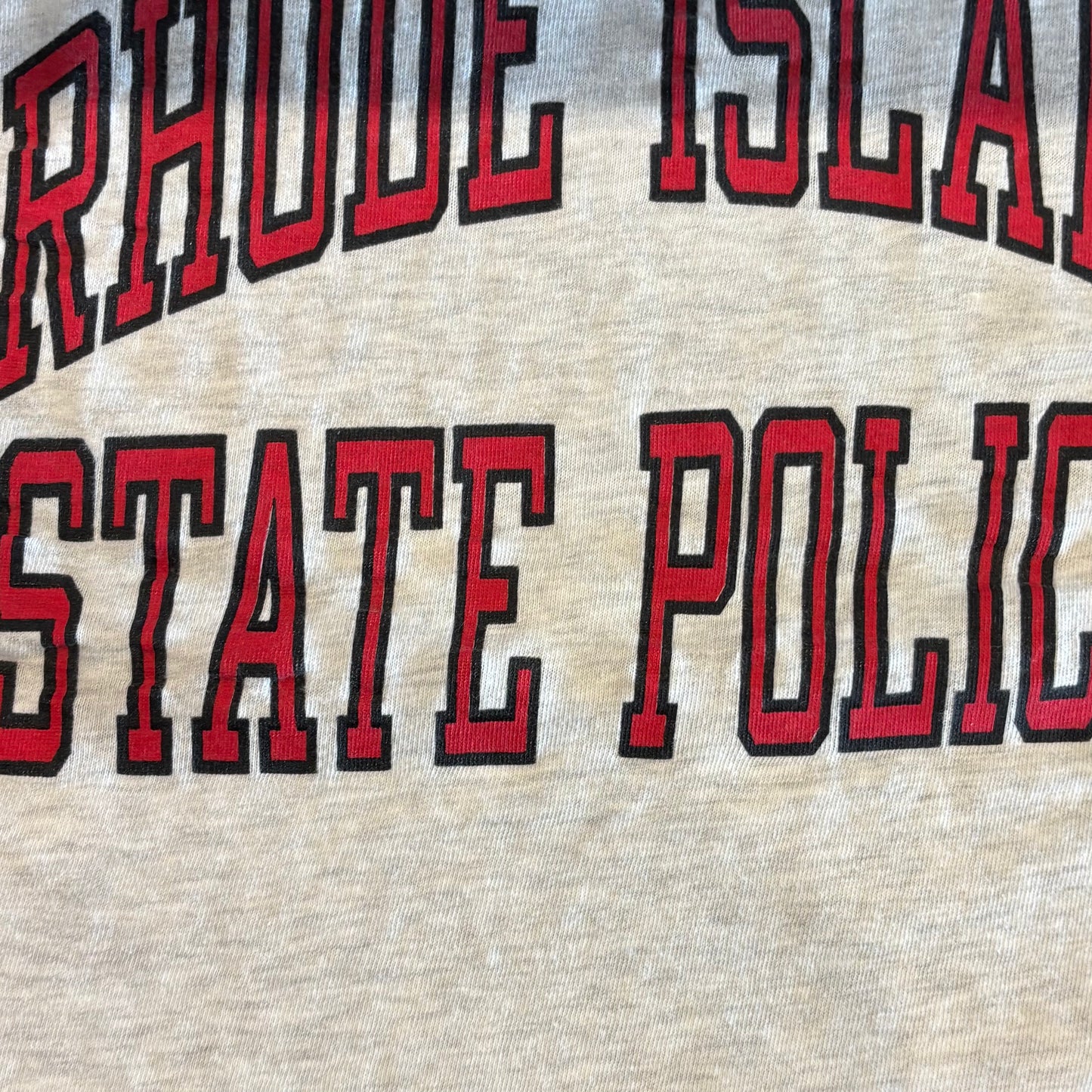 90's Champion RHODE ISLAND STATE POLICE Tシャツ 白 (XL)/A4104T-SO