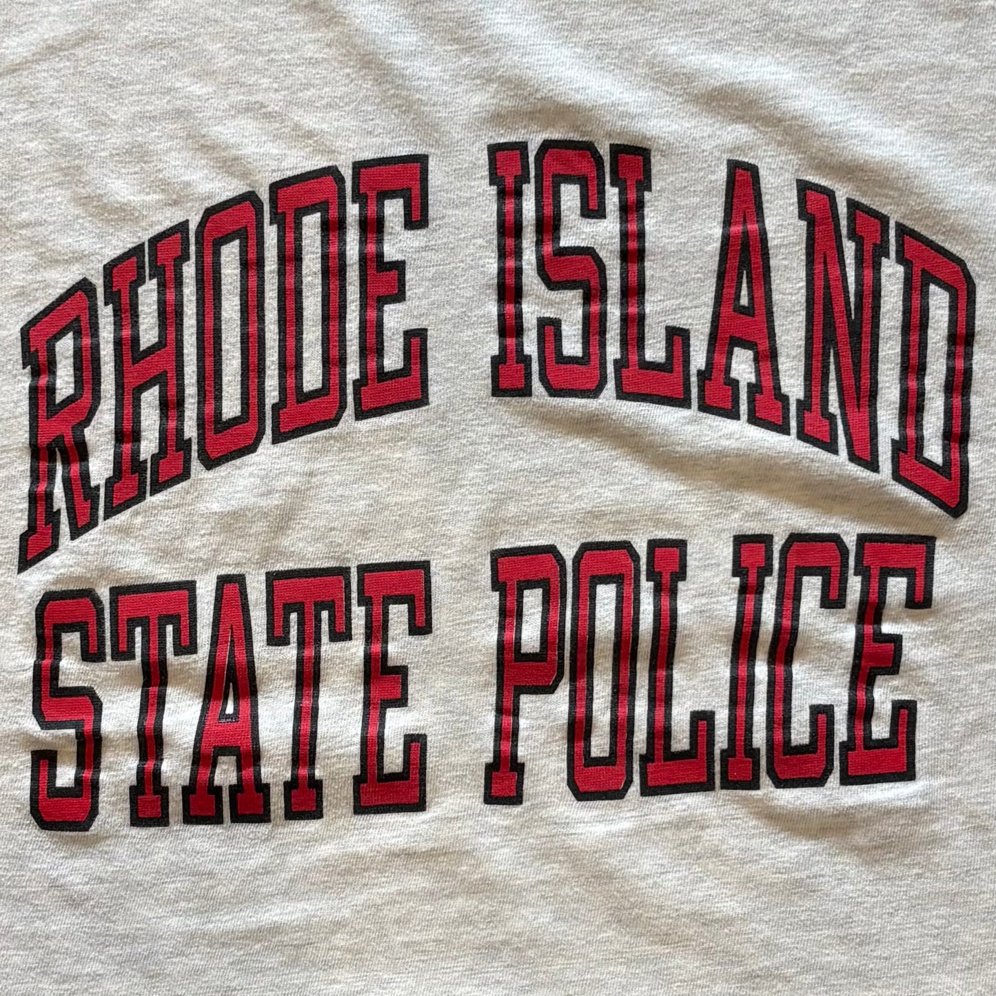 90's Champion RHODE ISLAND STATE POLICE Tシャツ 白 (XL)/A4104T-SO
