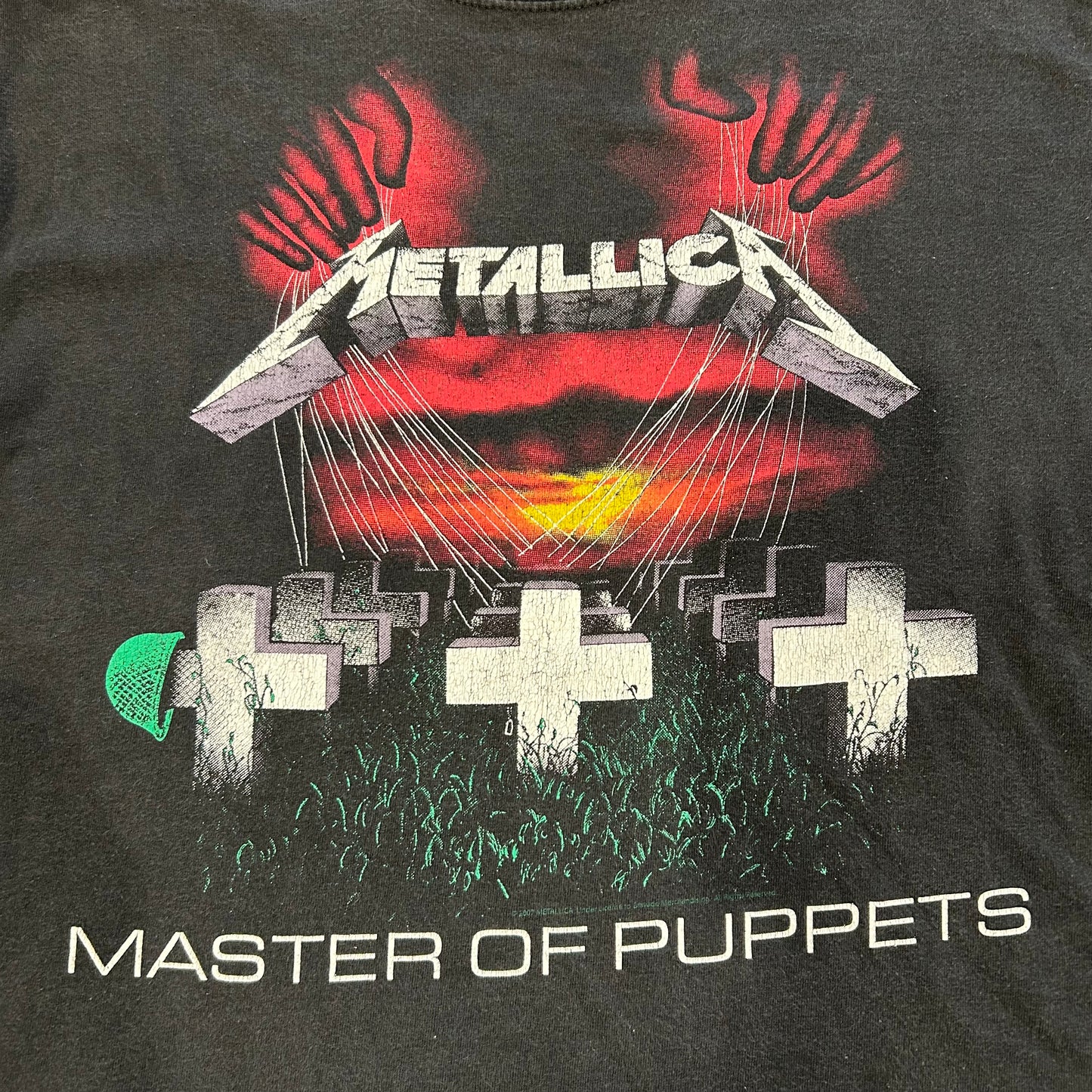 00's Hanes Metallica メタリカ"MASTER OF PUPPETS" Tシャツ 黒(M)/A6835T-SO