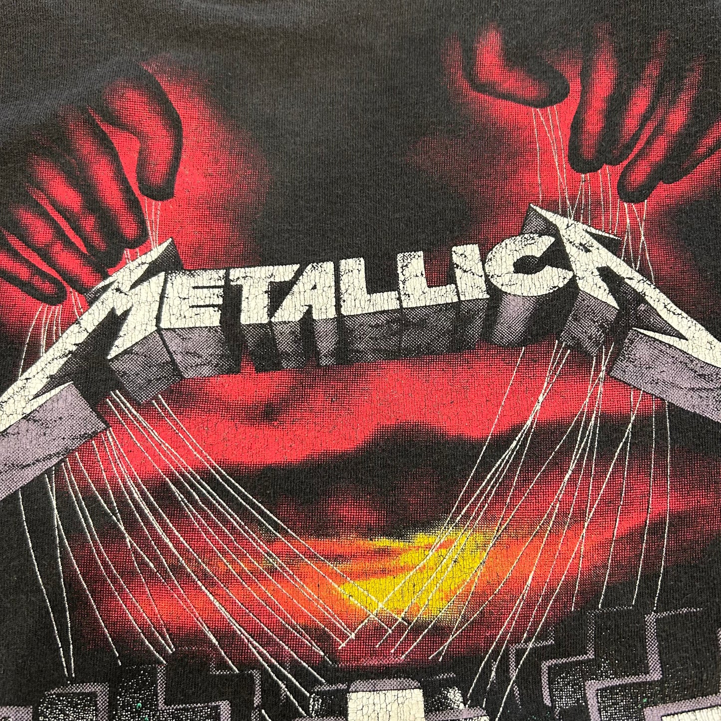00's Hanes Metallica メタリカ"MASTER OF PUPPETS" Tシャツ 黒(M)/A6835T-SO