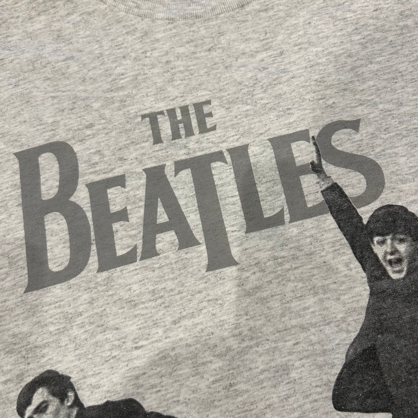 90's CRONIES THE BEATLES ビートルズ メンバーフォトTシャツ グレー(XL)A7106T-SO