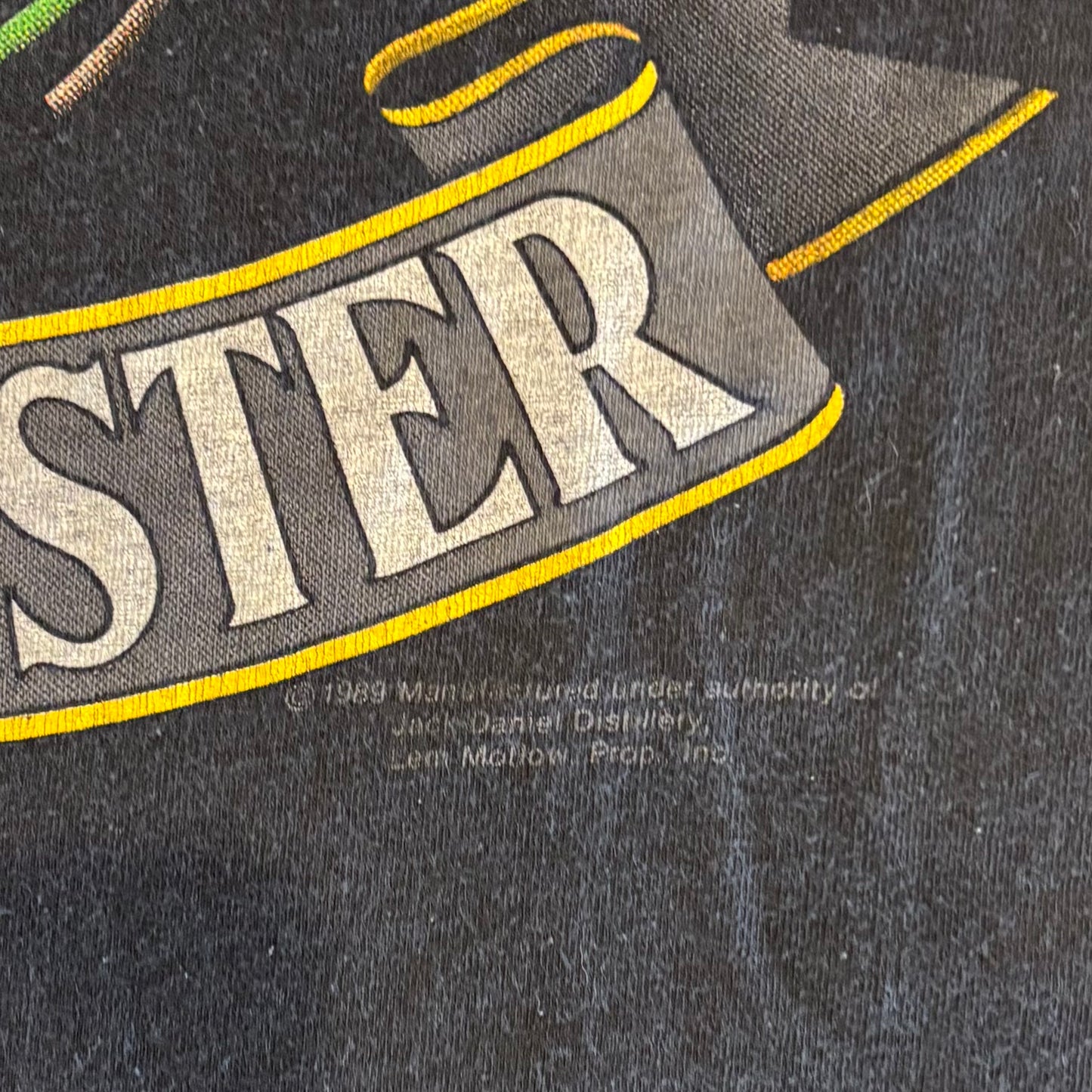 80's JACK DANIEL'S ウイスキー 企業Tシャツ 黒 (L)/B2136T-SO