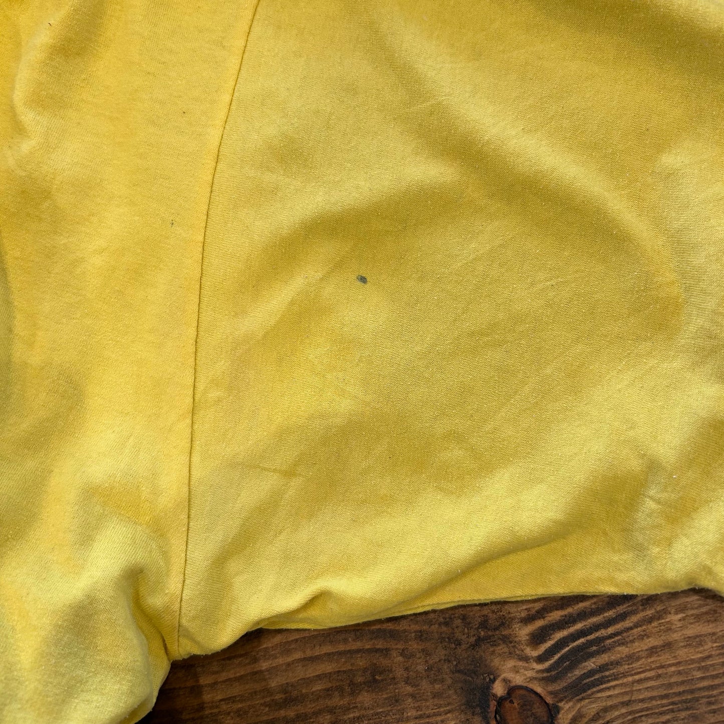 90's Russell ラッセル ダブルフェイスTシャツ 黄色紫(XL)/A6817T-SO
