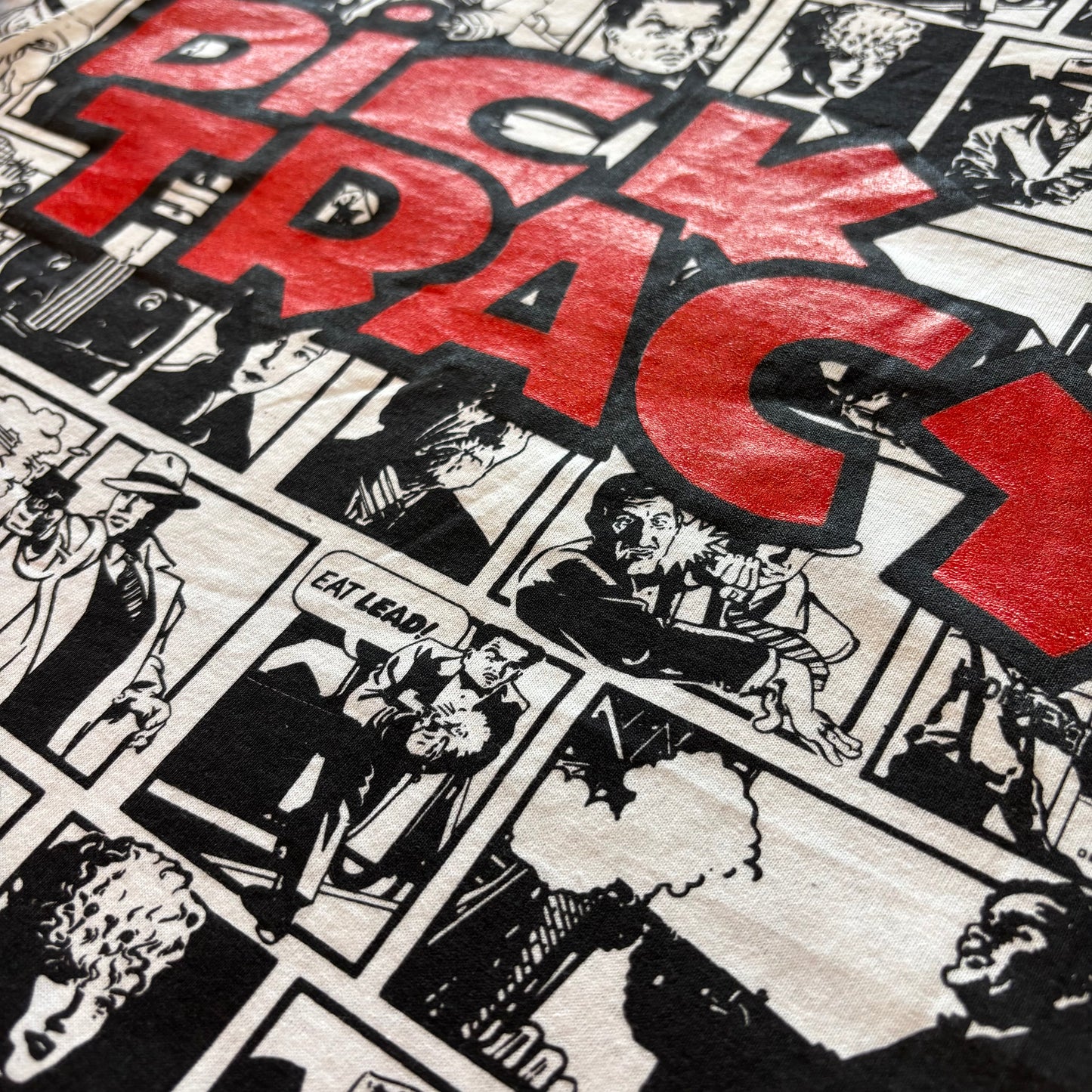 90's SCREEN STARS DICK TRACY 映画 総柄キャラクターT 白 (L)/A3657T-SO