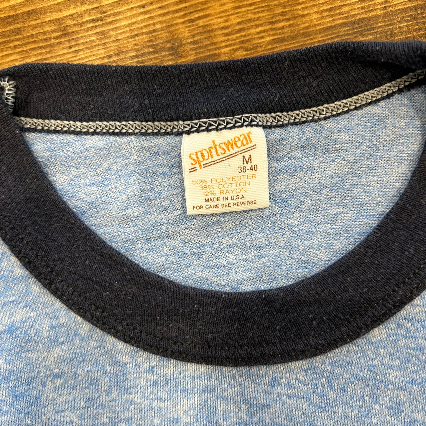 80's Sportswear ALASKA82 スヌーピー 霜降りリンガーTシャツ (M)/A6389T-SO