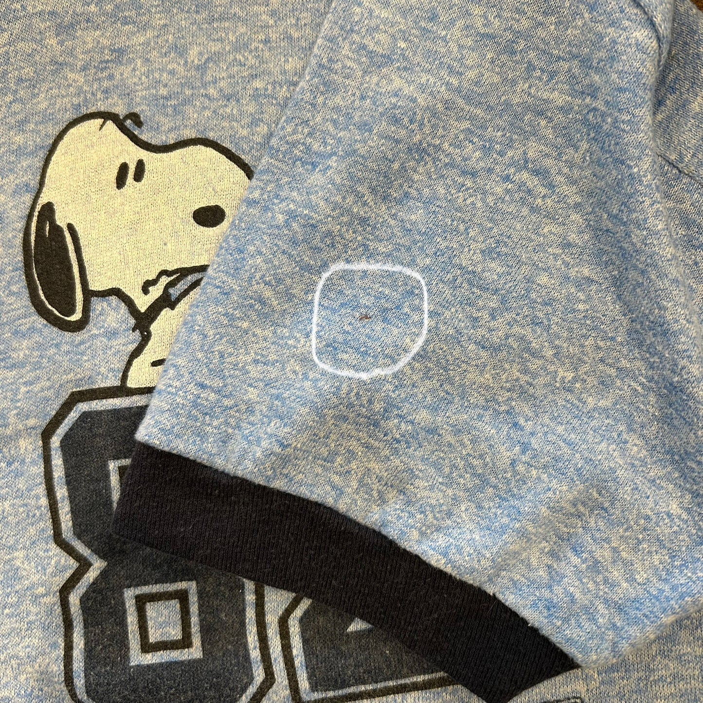 80's Sportswear ALASKA82 スヌーピー 霜降りリンガーTシャツ (M)/A6389T-SO