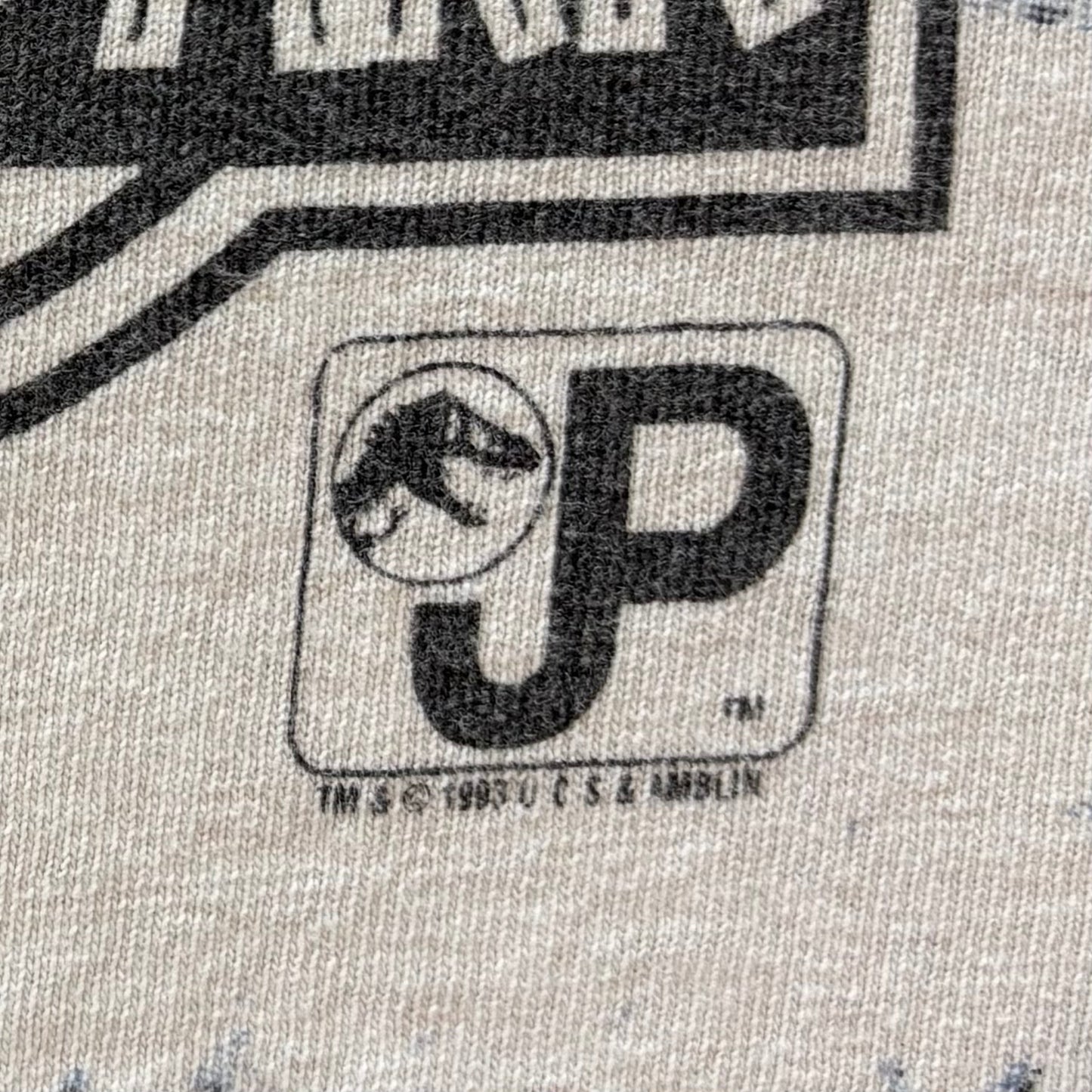 90's Hanes ジュラシックパーク T-REX オールオーバープリント ムービーT 白 (L)/A6673T-SO