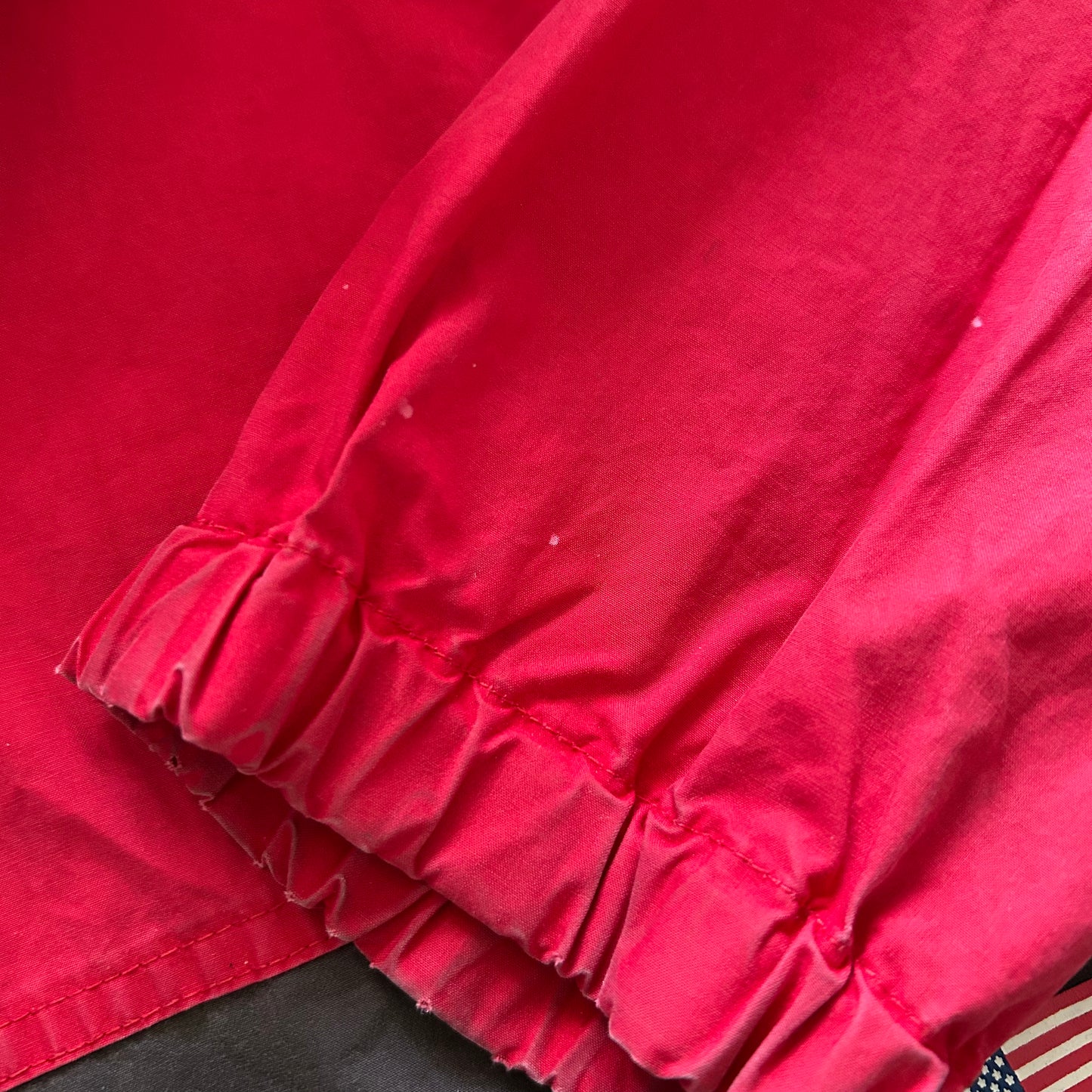 90's Polo Sport ポロスポーツ ラルフローレン コットンパーカー 赤黒(L)/B0683N-SO