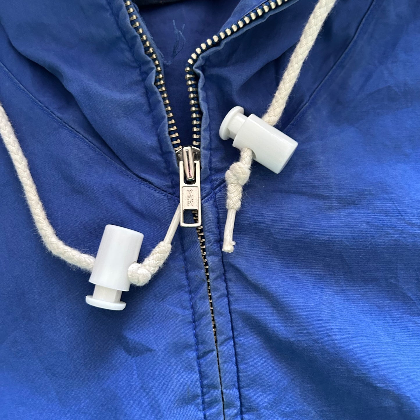 90's Polo Sport ポロスポーツ ラルフローレン コットンパーカー 袖プリント 黄青(L)/B0116J-SO