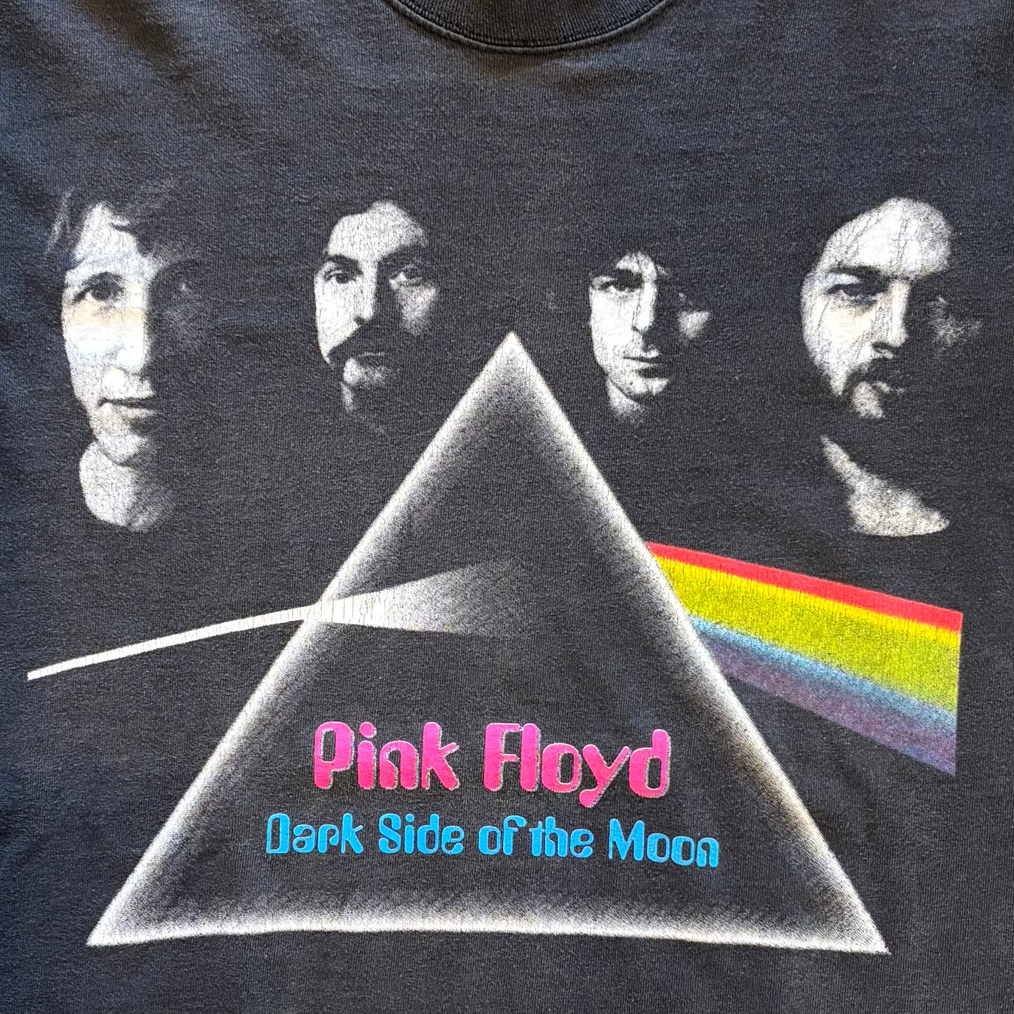 00's Pink Floyd Dark Side of the Moon バンドTシャツ 黒 (M)/A6515T-SO