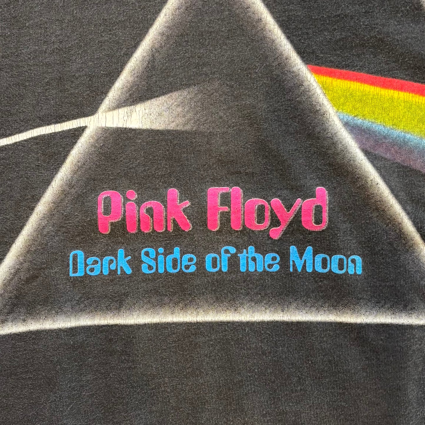 00's Pink Floyd Dark Side of the Moon バンドTシャツ 黒 (M)/A6515T-SO