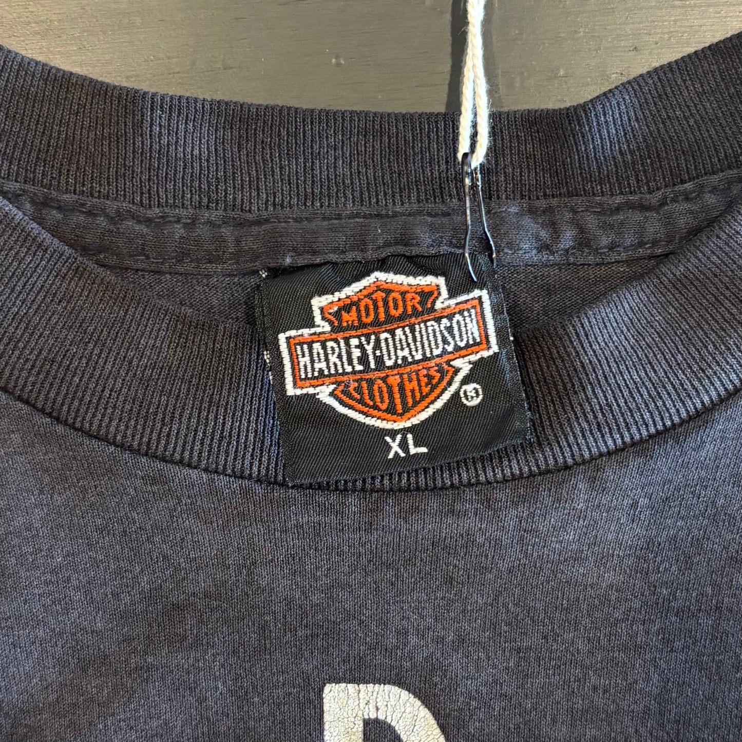90's Harley-Davidson ジャガー 3D エンブレム Tシャツ 黒 (XL)/A6984T-SO