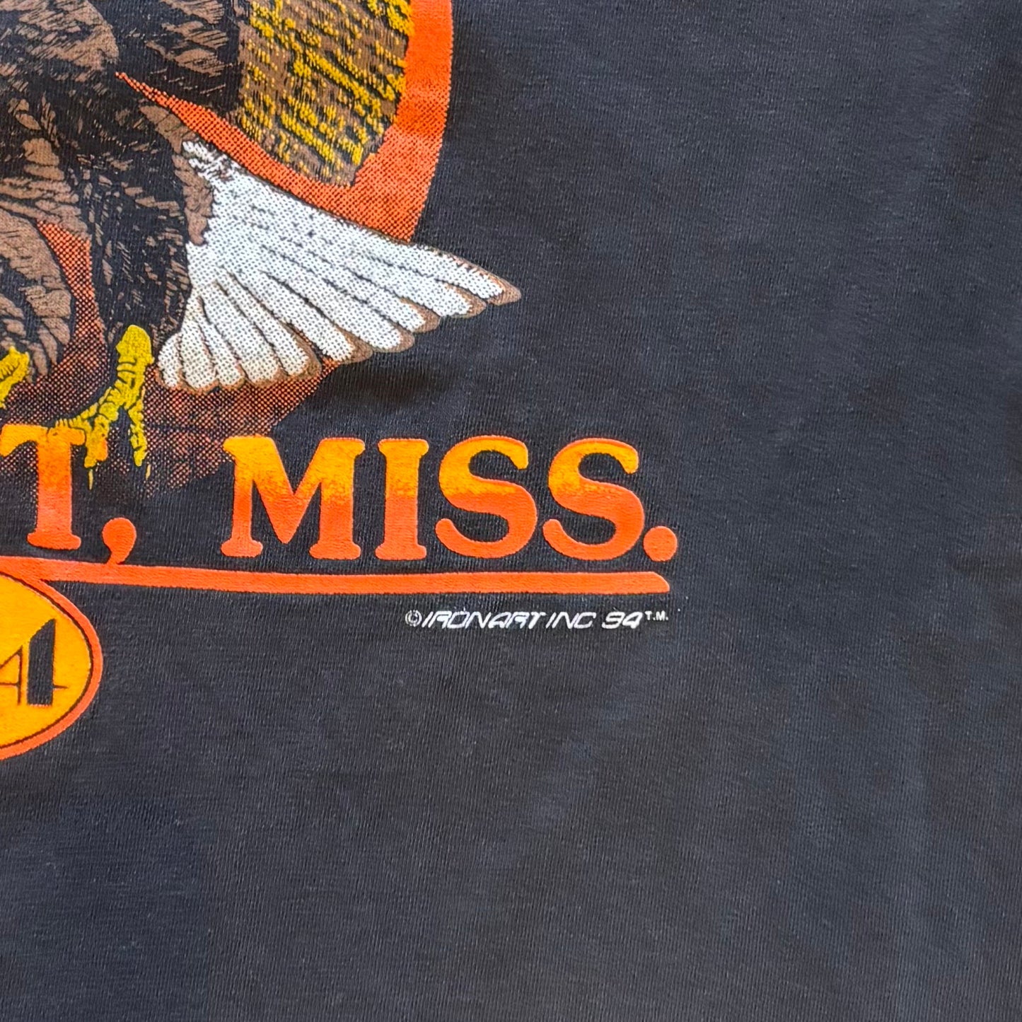 90's DUTCH TEES ガルフポート イーグル Tシャツ 黒 (L)/S6433T-SO
