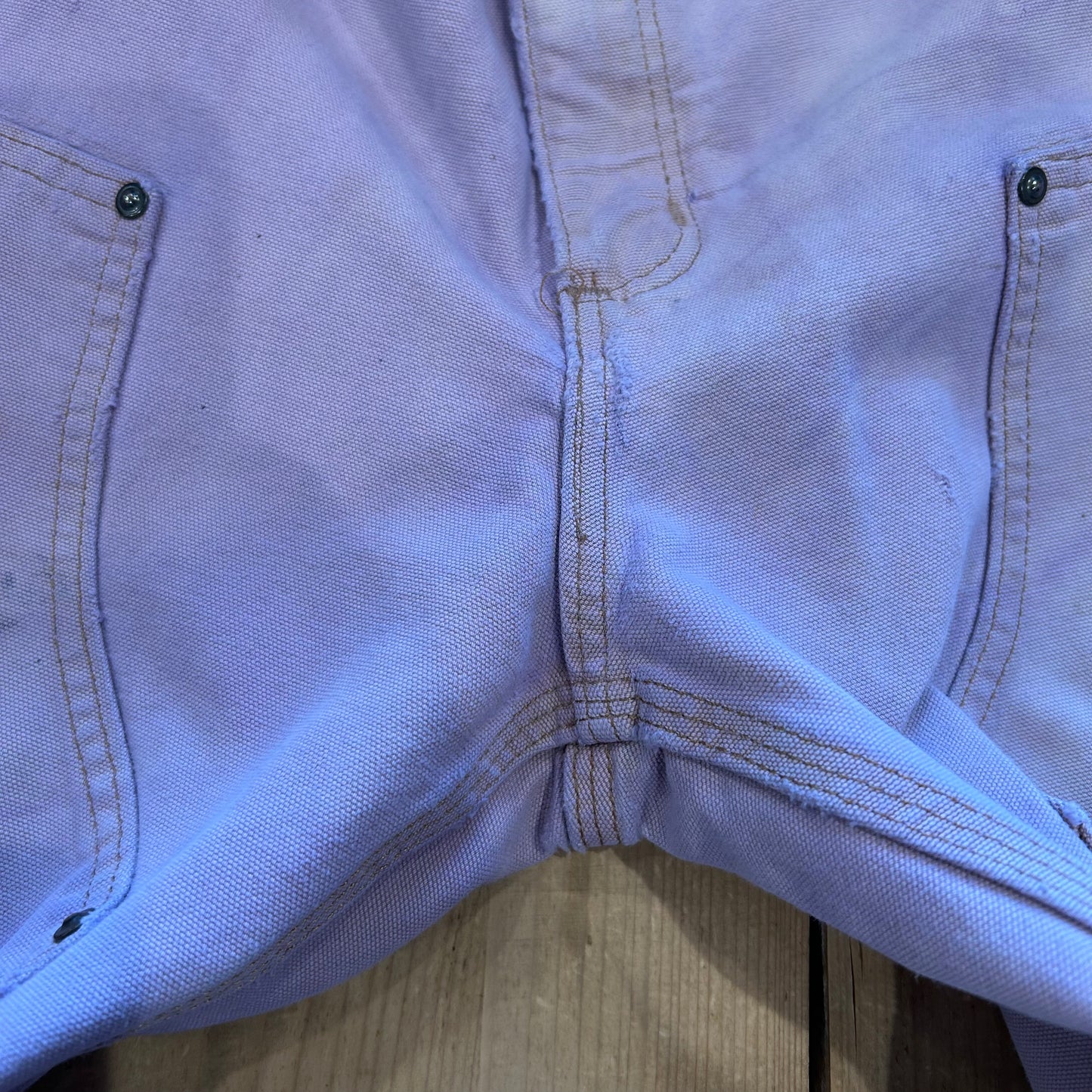 00's Carhartt カーハート ダブルニーパンツ 後染め 薄ピンク(サイズ不明)/B0904P-SO