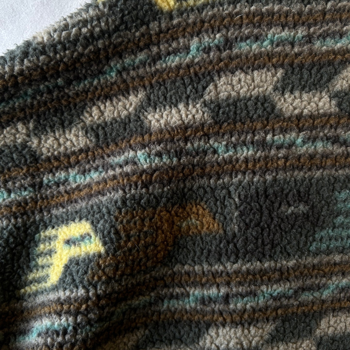 90's Patagonia パタゴニア シャーリングシンチラセーター アナトリア柄 フリース (XL)/C0093F-SO