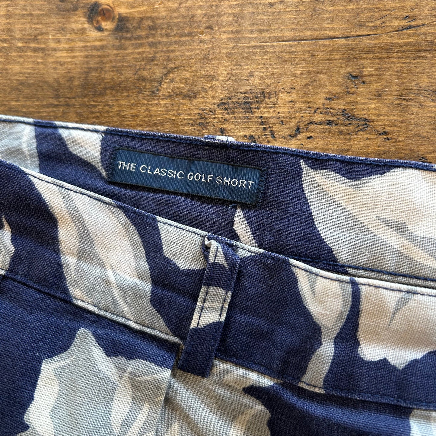 90's Polo Ralph Lauren”THE CLASSIC GOLF SHORT" アロハショーツ リネン/コットン混紡 (W38)/A3910P-SO