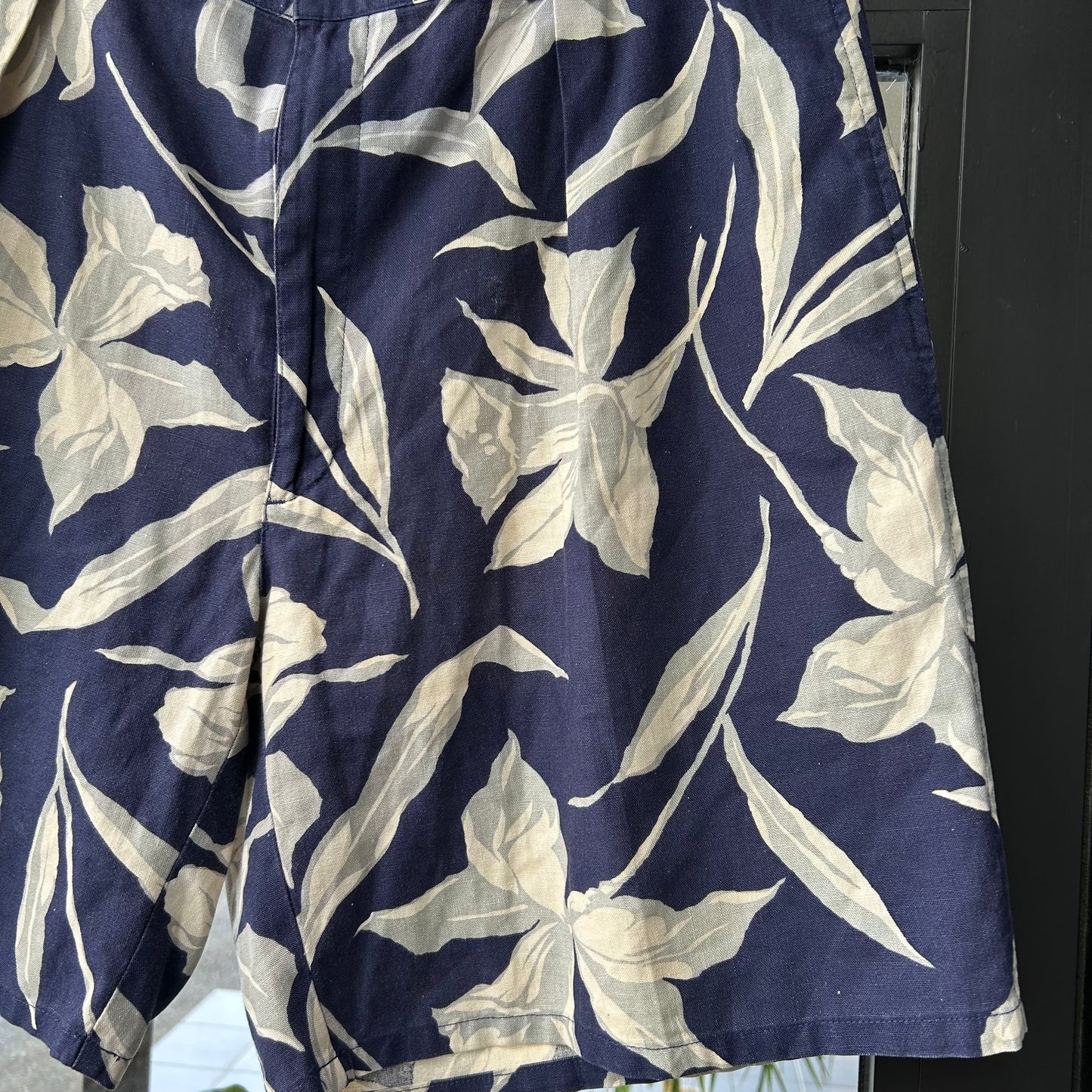 90's Polo Ralph Lauren”THE CLASSIC GOLF SHORT" アロハショーツ リネン/コットン混紡 (W38)/A3910P-SO