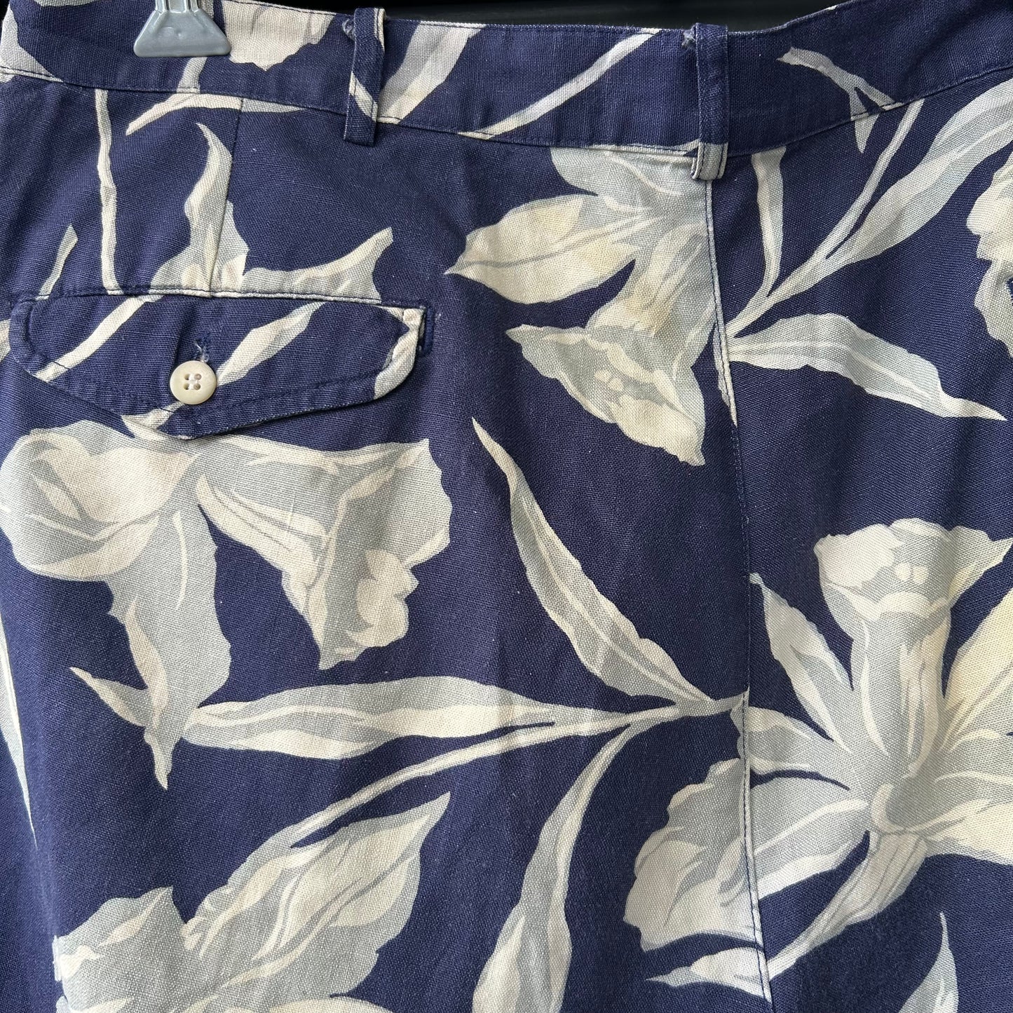 90's Polo Ralph Lauren”THE CLASSIC GOLF SHORT" アロハショーツ リネン/コットン混紡 (W38)/A3910P-SO