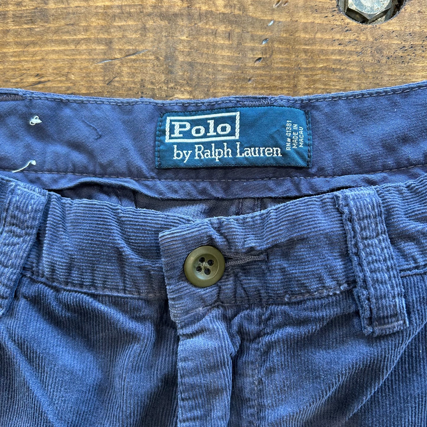 Polo Ralph Lauren ラルフローレン コーデュロイカーゴショーツ ハーフパンツ 紺(W35)/A4448P-SO