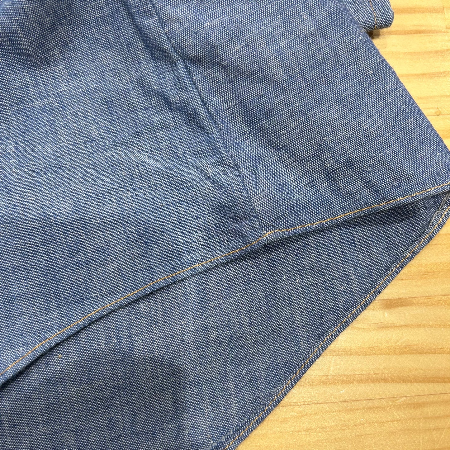 70's Lazy-H 刺繍入りシャンブレーシャツ (L)/A7117SH-SO