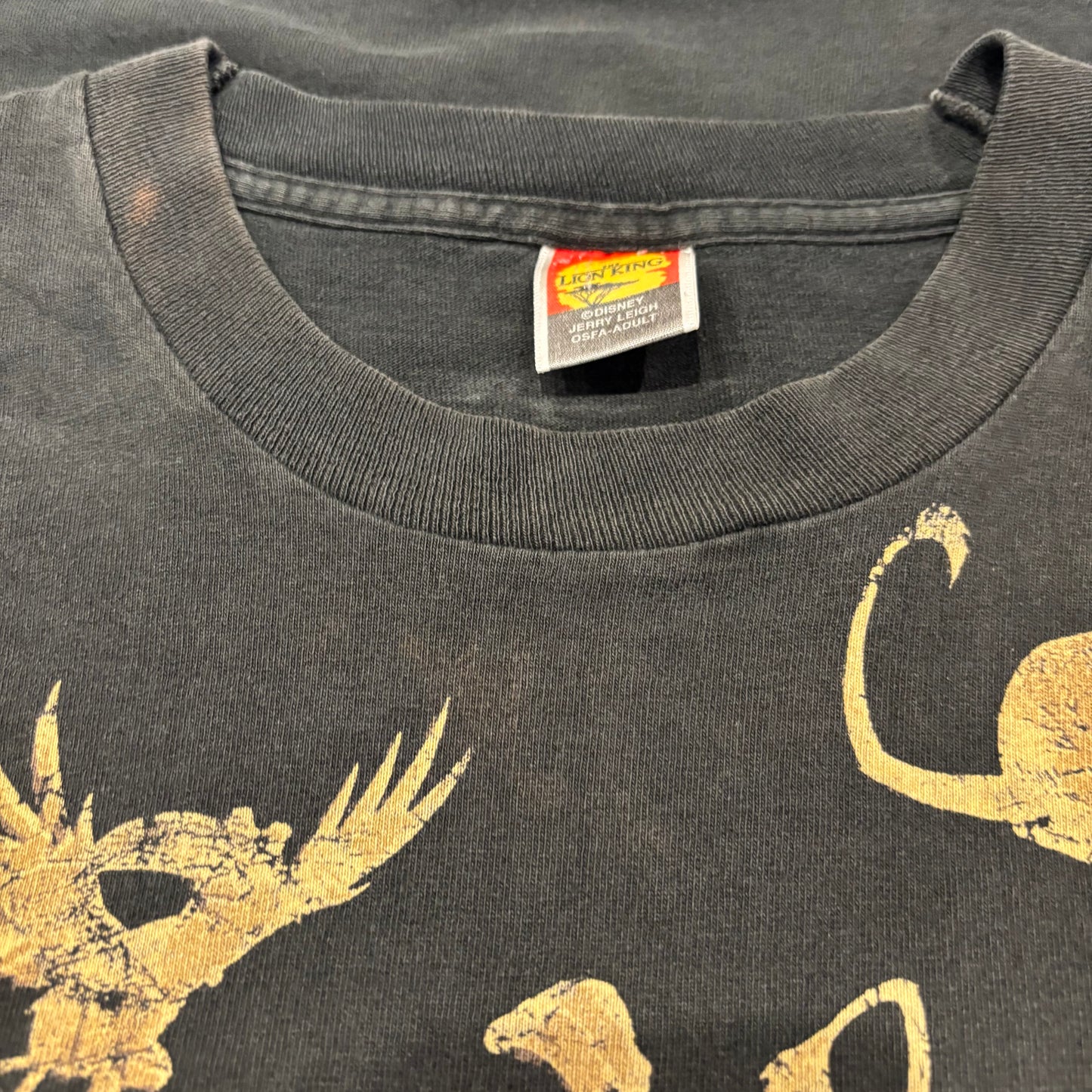 90's Disney THE LION KING 総柄 Tシャツ ブラック (OSFA) /A6559T-SO