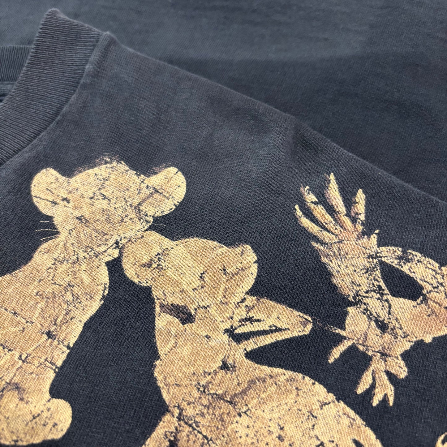 90's Disney THE LION KING 総柄 Tシャツ ブラック (OSFA) /A6559T-SO