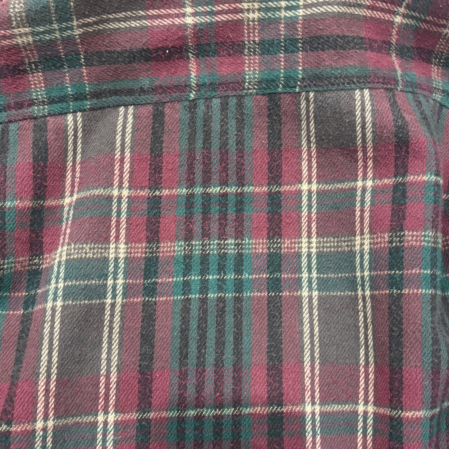 90's Five Brother フランネルシャツ ワインレッド濃緑黒 (L)/A9003S-SO