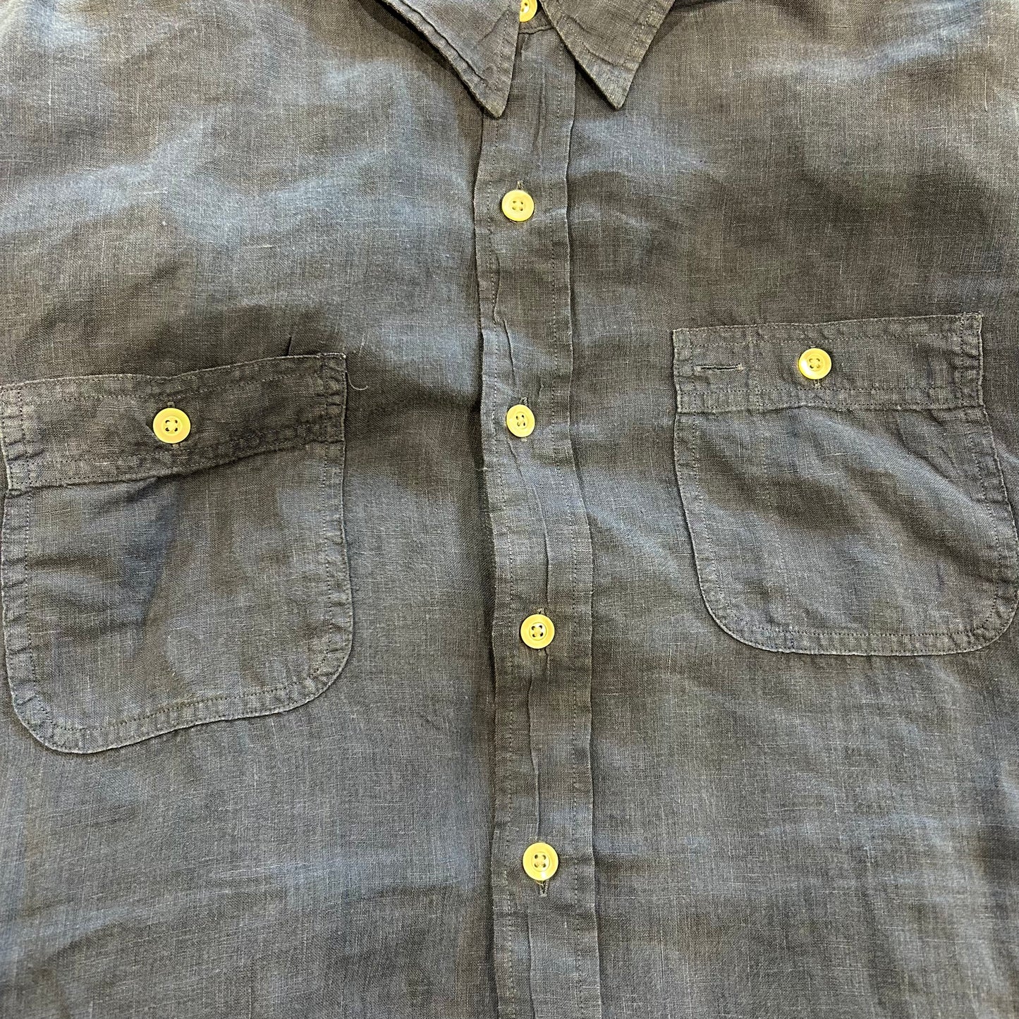 polo Ralph Lauren ラルフローレン リネンワークシャツ 紺(L)/A7114SH-SO