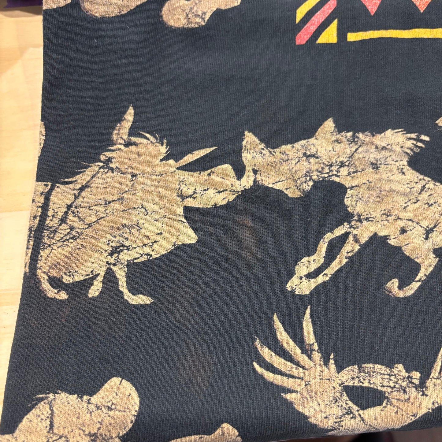 90's Disney THE LION KING 総柄 Tシャツ ブラック (OSFA) /A6559T-SO