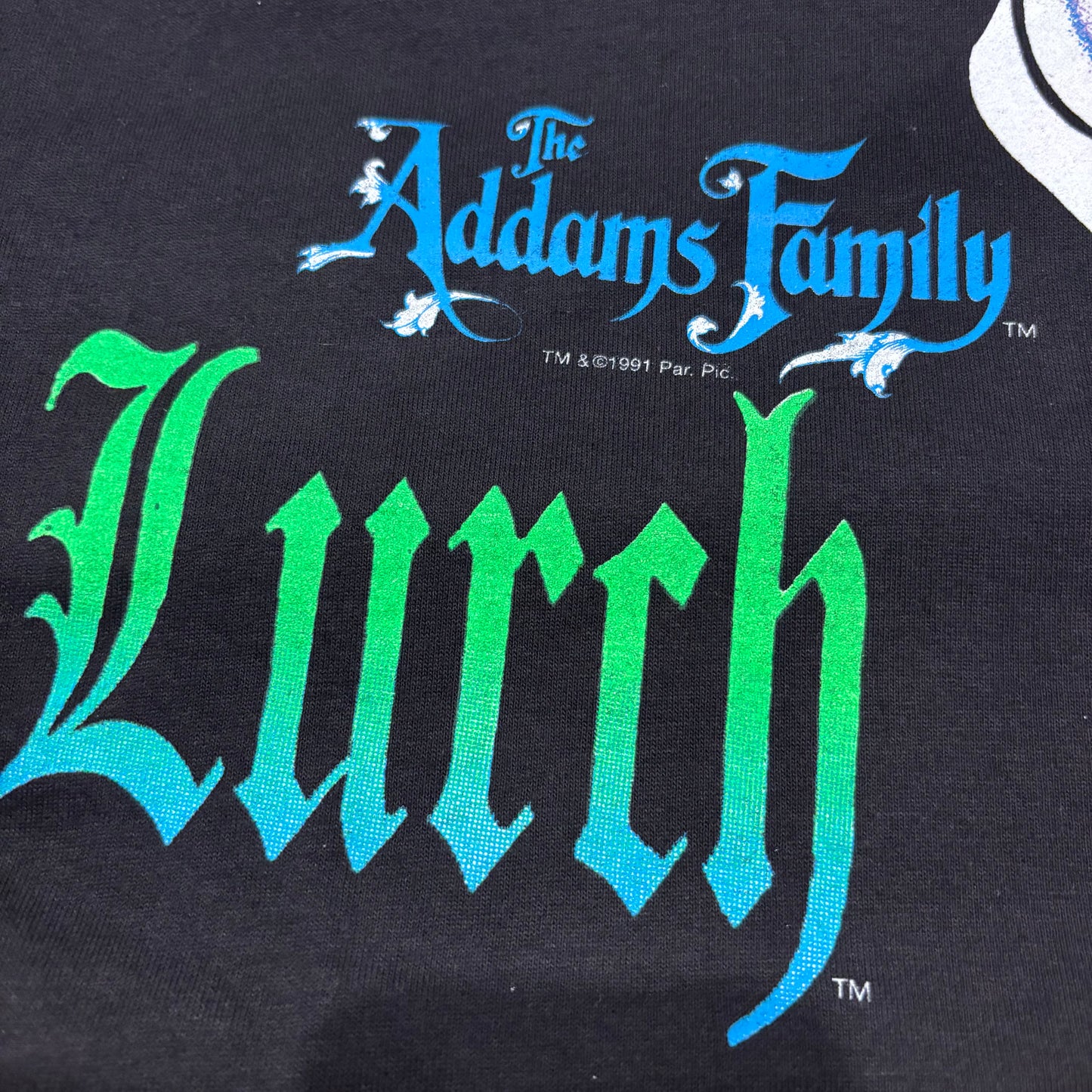 90's The Addams Family "Lurch" Tシャツ ブラック(L)/A6687T-SO