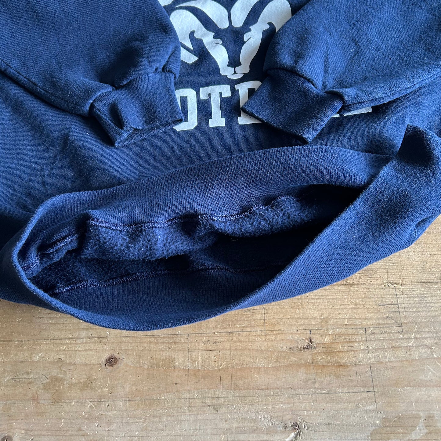 90's Russell Athletic ラッセル スウェット ROGERS FOOTBALL 紺(L)/A5827S-SO