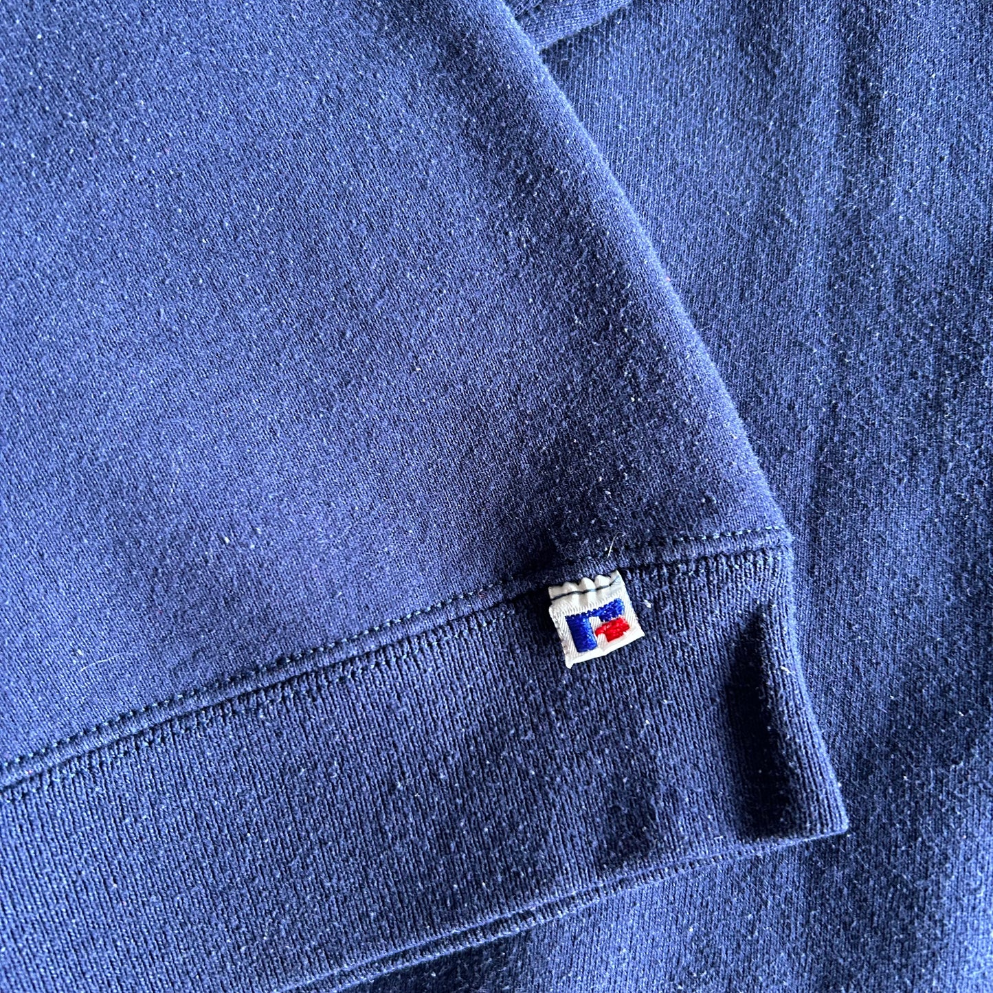 90's Russell Athletic ラッセル スウェット WEST VIRGINIA 紺(XL)/A5813S-SO