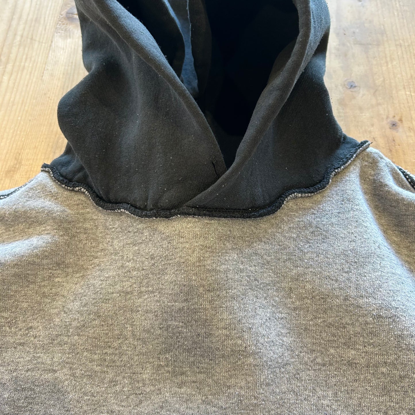 90's Russell Athletic ラッセル ダブルフェイスフーディー パーカー 黒(XL)/A5503S-SO