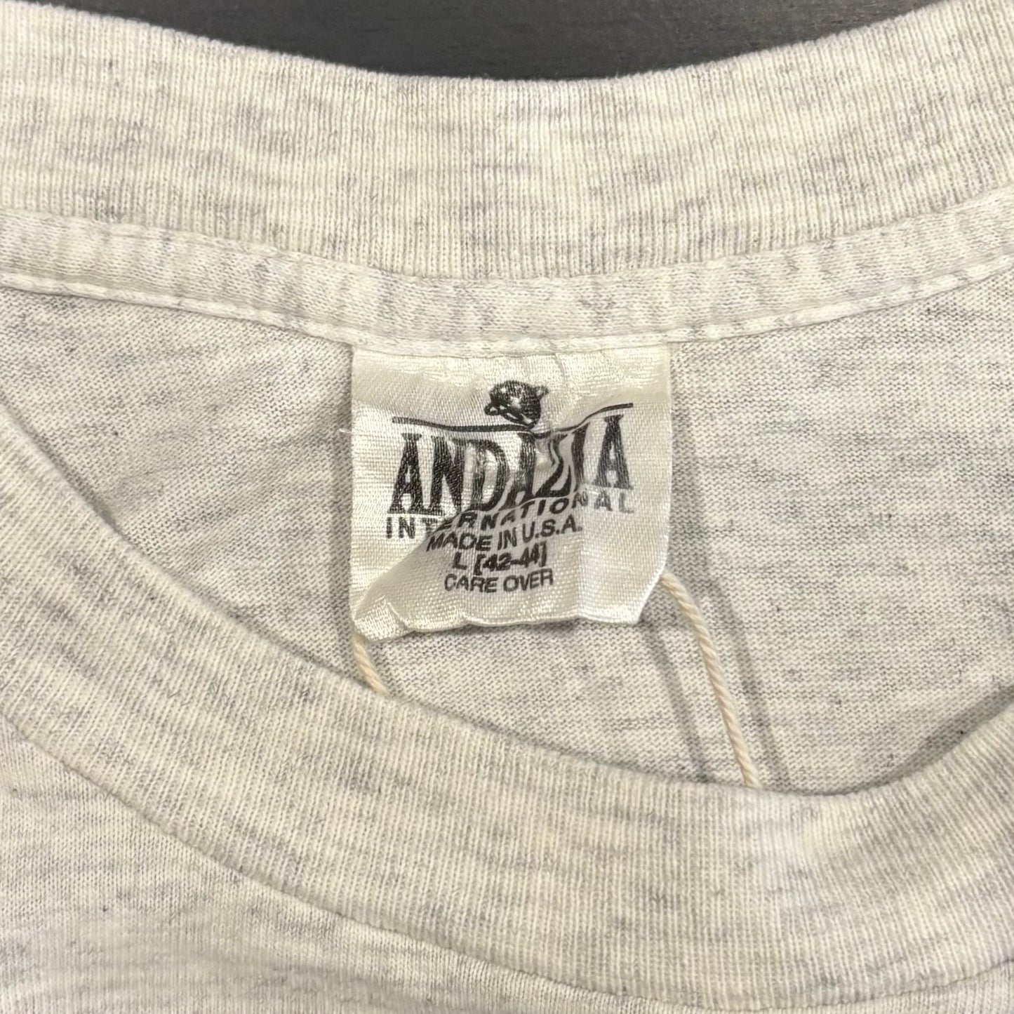 90's ANDAZIA M.C. エッシャー "相対性” アートTシャツ グレー (L)/A6660T-SO