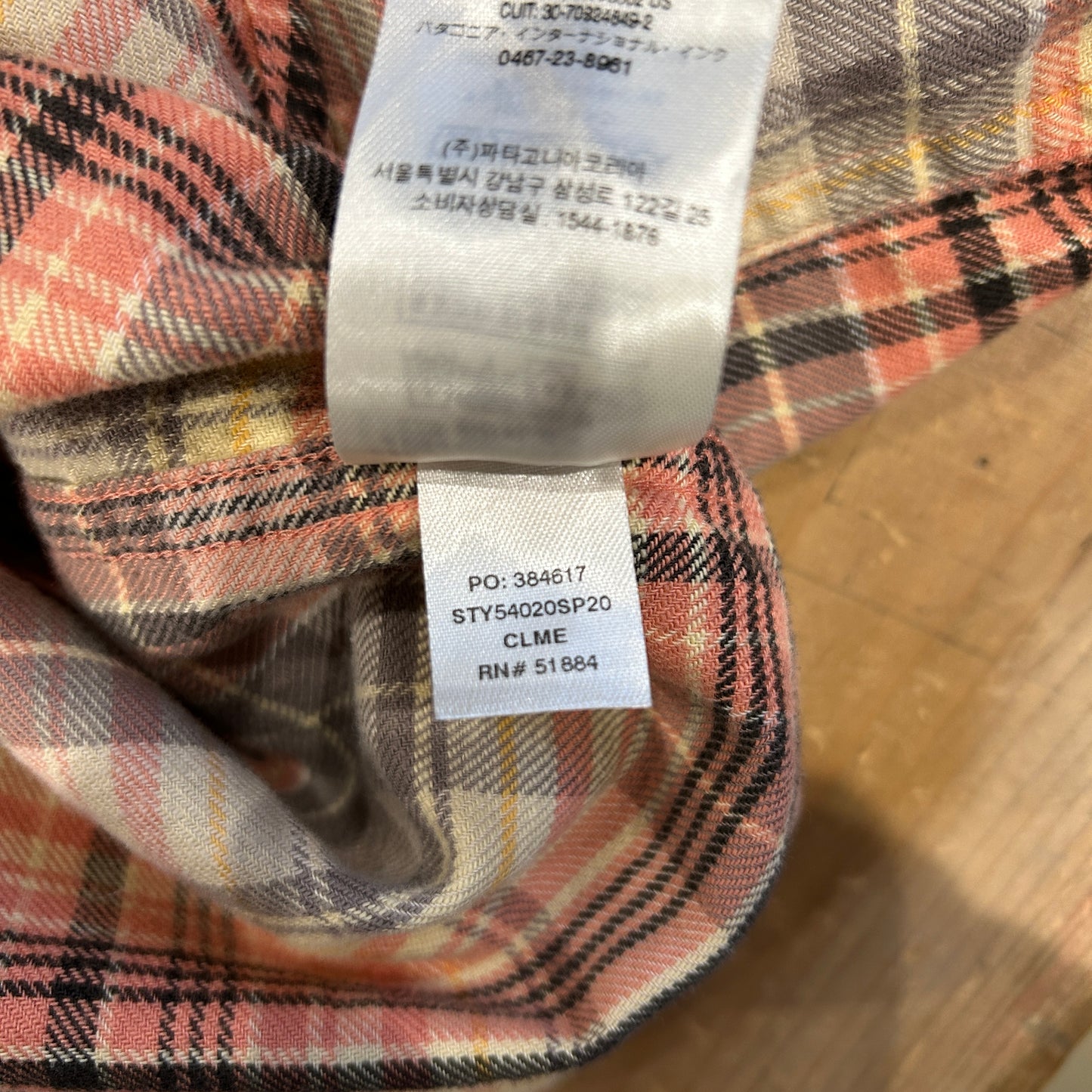 00's Patagonia パタゴニア ライトウェイト フィヨルドフランネルシャツ(M)/A8755SH-SO