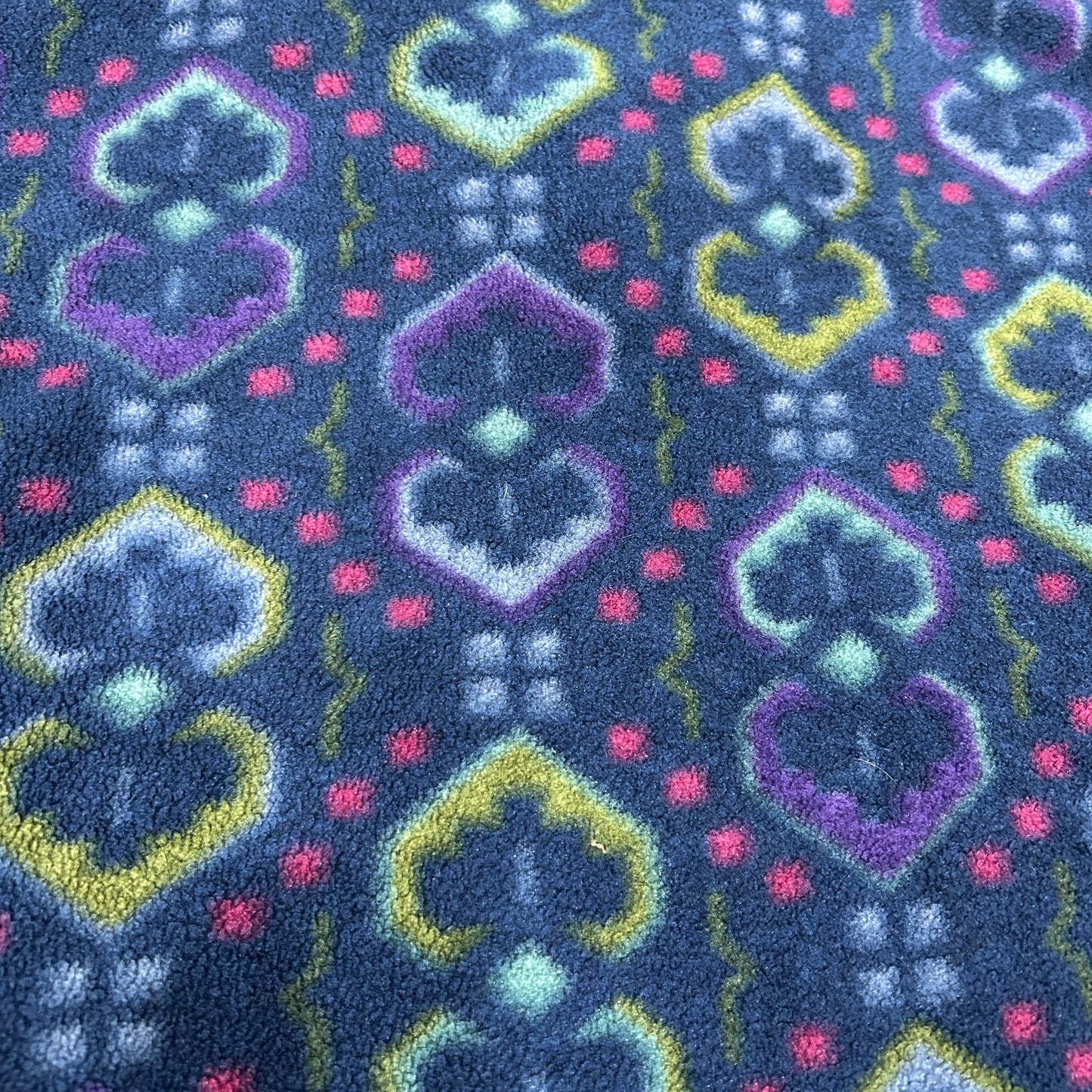 90's Patagonia パタゴニア スナップT タペストリー 総柄フリース インクブルー USA製(XL)/A0759F-SO