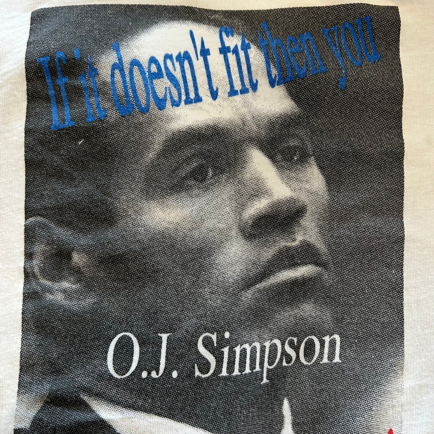 90's O.J.Simpson フォトTシャツ 白(XL)/A6494T-SO