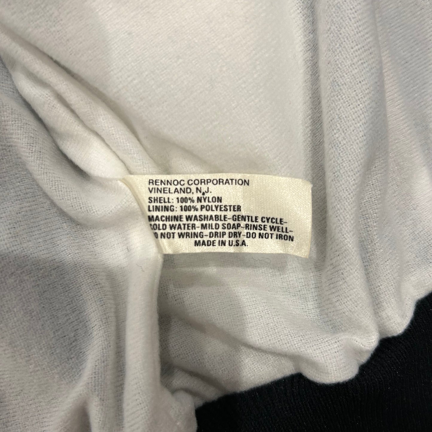 90's RENNOC プリントナイロンスタジャン ブラック (M)/B0475N-SO