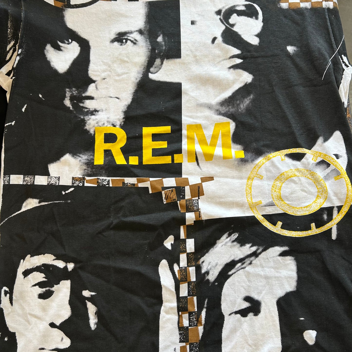 90's R.E.M ”RADIO SONG"オールオーバープリントTシャツ Lee 白(XL)/A6717T-SO