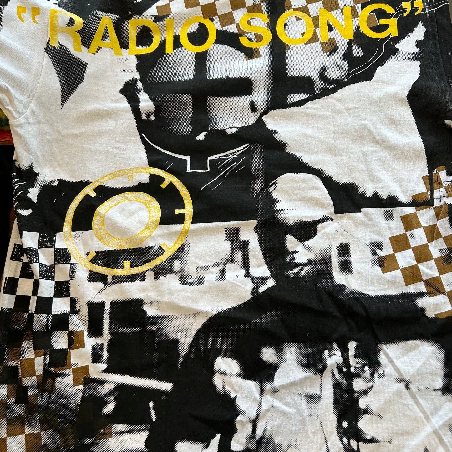 90's R.E.M ”RADIO SONG"オールオーバープリントTシャツ Lee 白(XL)/A6717T-SO
