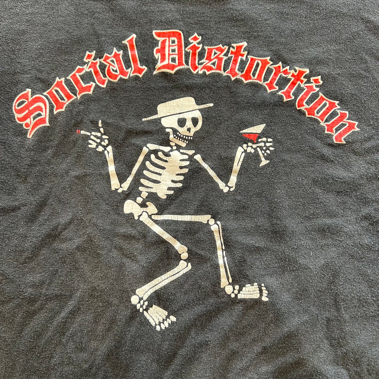 00's Social Distortion ソーシャルディストーション SKELLY Tシャツ 黒 /A6690T-SO