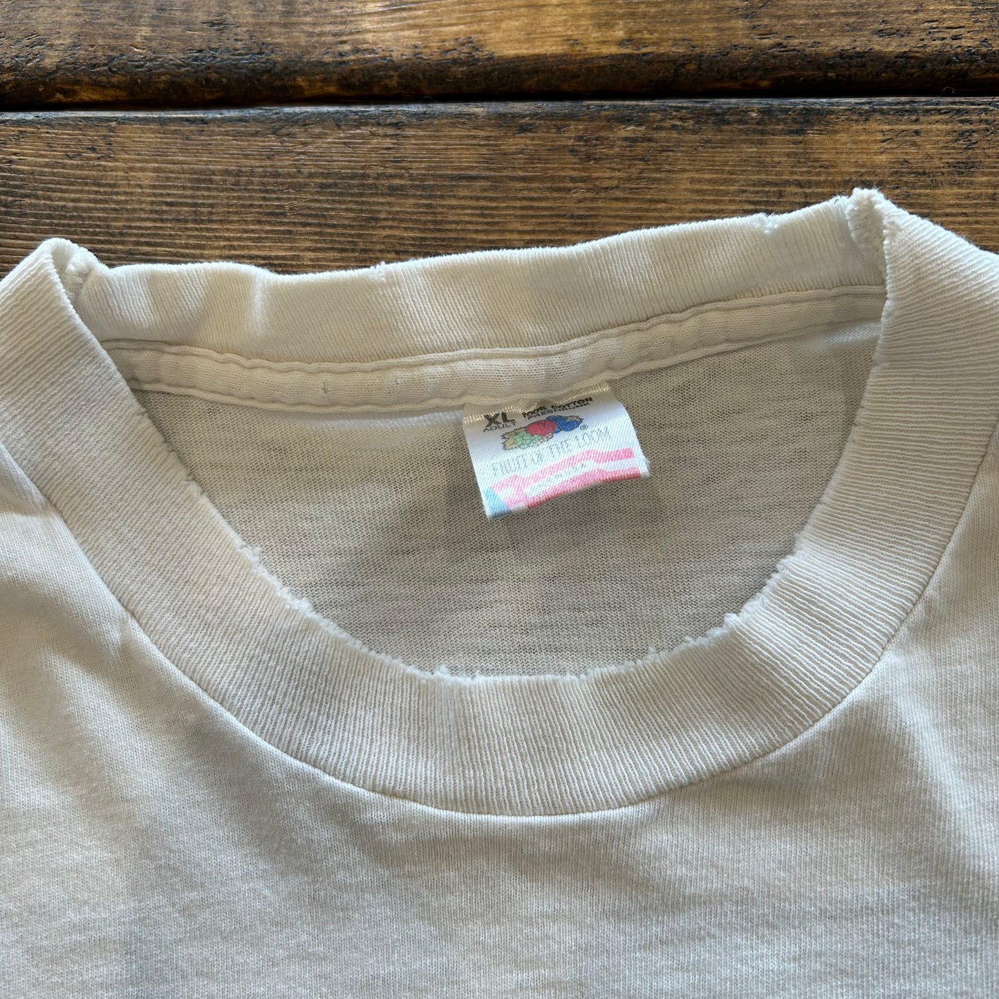 90's Woodstock 1994ウッドストック 染み込みプリントTシャツ 白 Fruit of the loom(XL)/A3947T-SO
