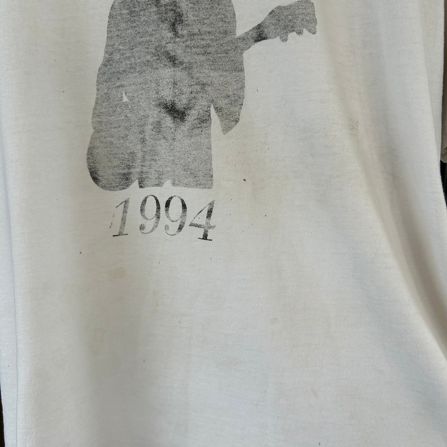 90's Woodstock 1994ウッドストック 染み込みプリントTシャツ 白 Fruit of the loom(XL)/A3947T-SO