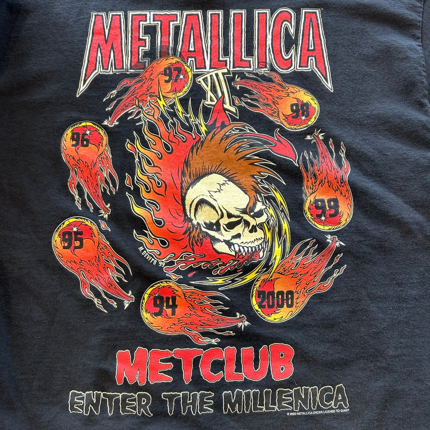 00's Metallica Club メタリカ ファンクラブTシャツ 黒 giant(XL)/A7189T-SO