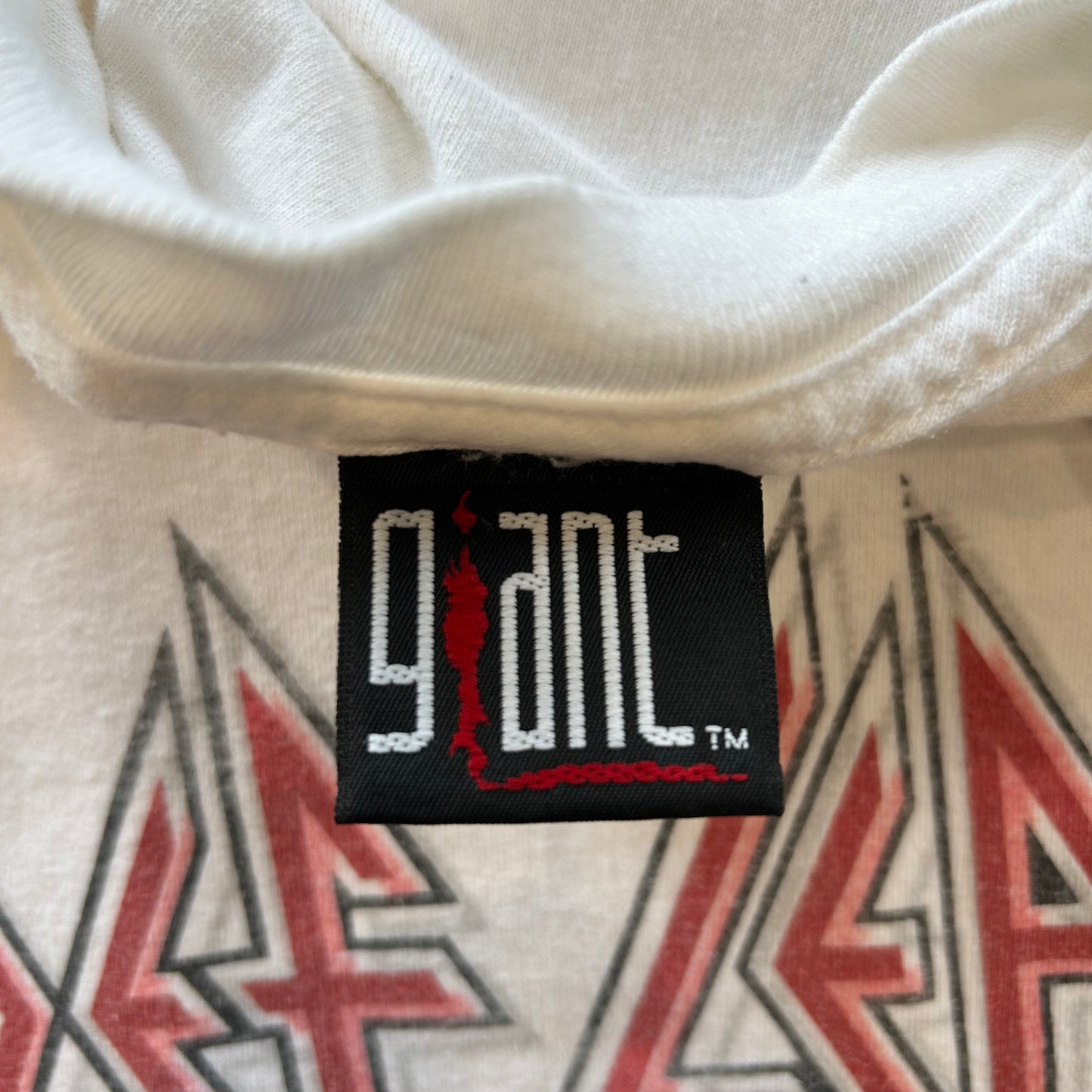 00's DEF LEPPARD デフレパード Euphoria 2000ツアーTシャツ Giant 白(XL)/A7064T-SO