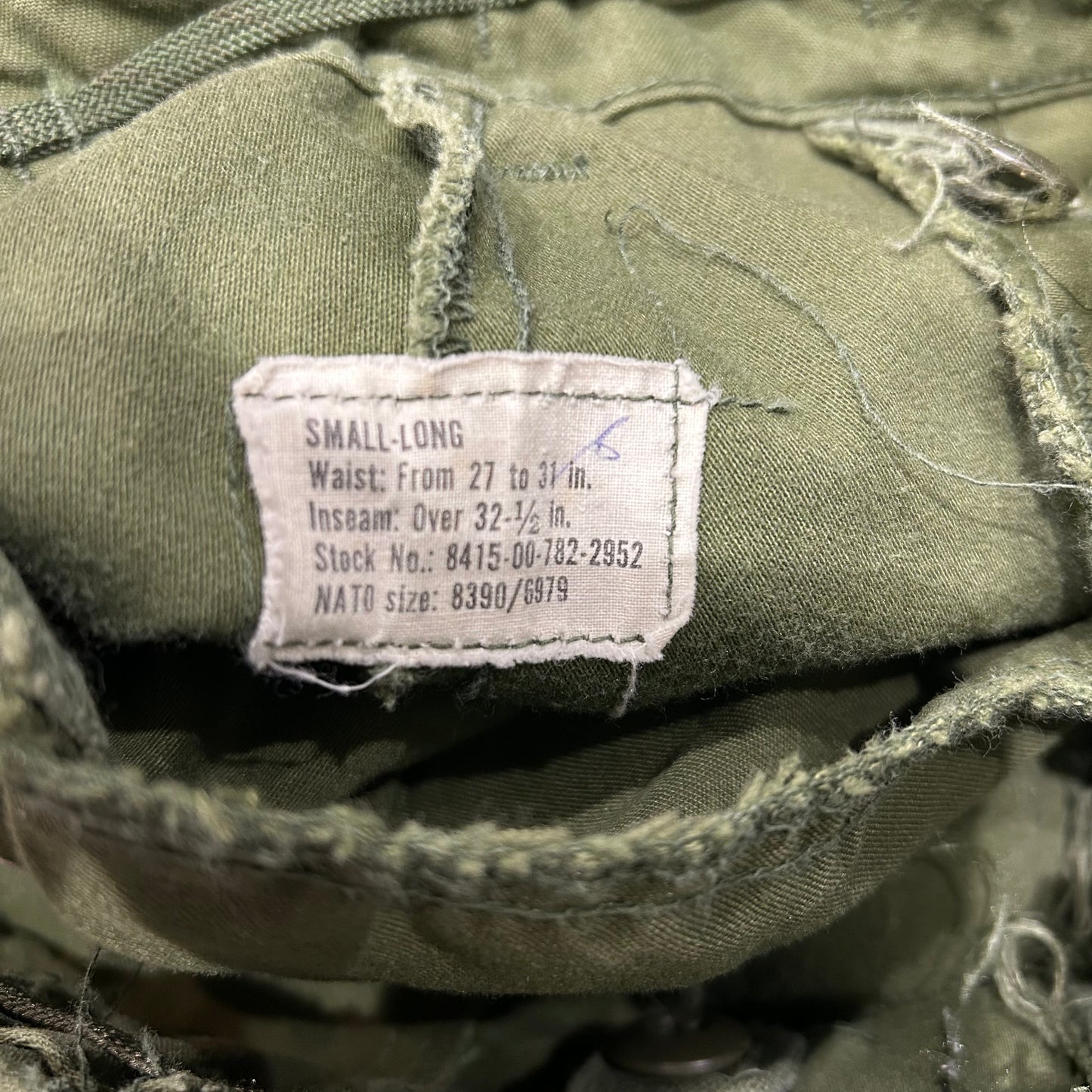 70's U.S.ARMY M-65 Field Pants カーゴパンツ(Small-Long)A4831P-SO