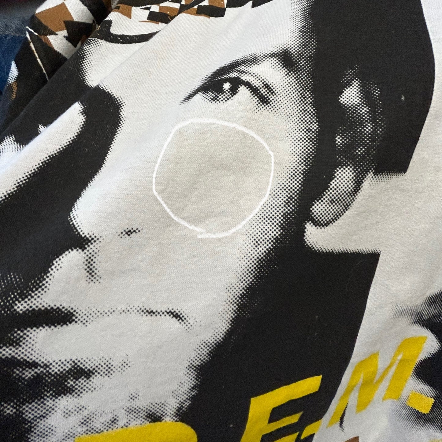 90's R.E.M ”RADIO SONG"オールオーバープリントTシャツ Lee 白(XL)/A6717T-SO