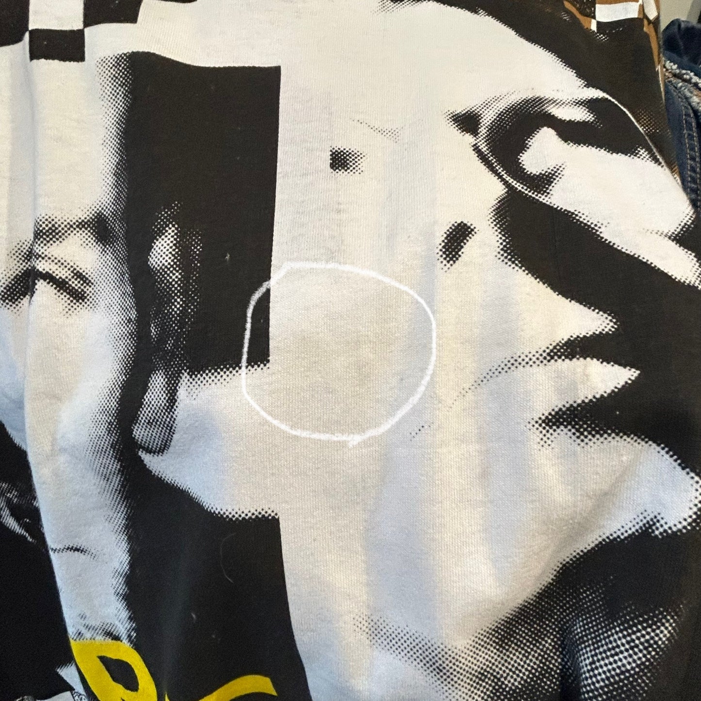 90's R.E.M ”RADIO SONG"オールオーバープリントTシャツ Lee 白(XL)/A6717T-SO