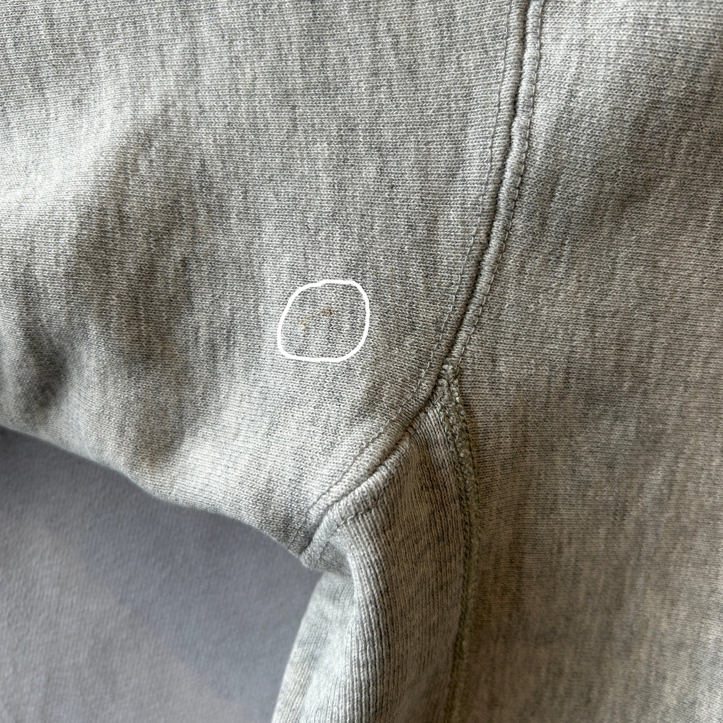 80's Champion Reverse Weave リバースウィーブ U.S.NAVY 染み込みプリント フーディー グレー(L)/C0251R0-SO